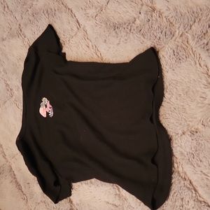 Faded rose med crop top